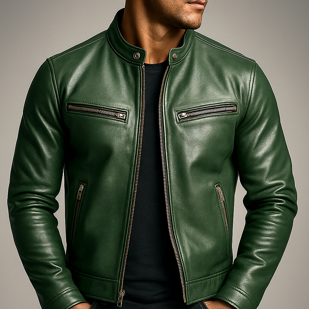 HARRISON OF CALIFORNIA | CLASSIC BIKER JACKET FOR MEN