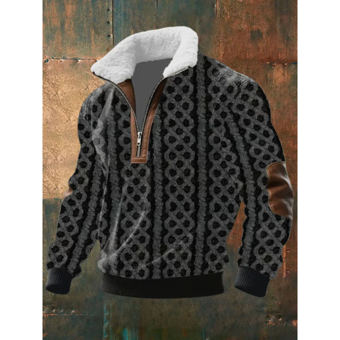 HARRISON OF CALIFORNIA | HIGH COLLAR FLEECE SWEATER