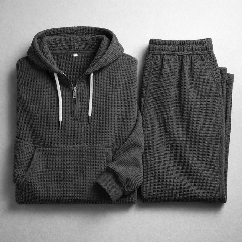 HARRISON OF CALIFORNIA | WAFFLE KNIT SET FOR MEN