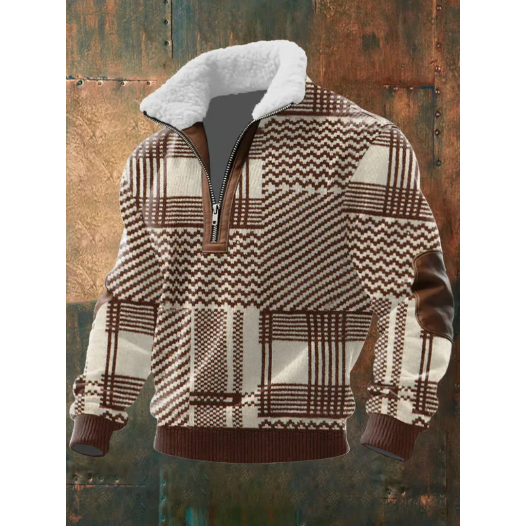 HARRISON OF CALIFORNIA | HIGH COLLAR FLEECE SWEATER