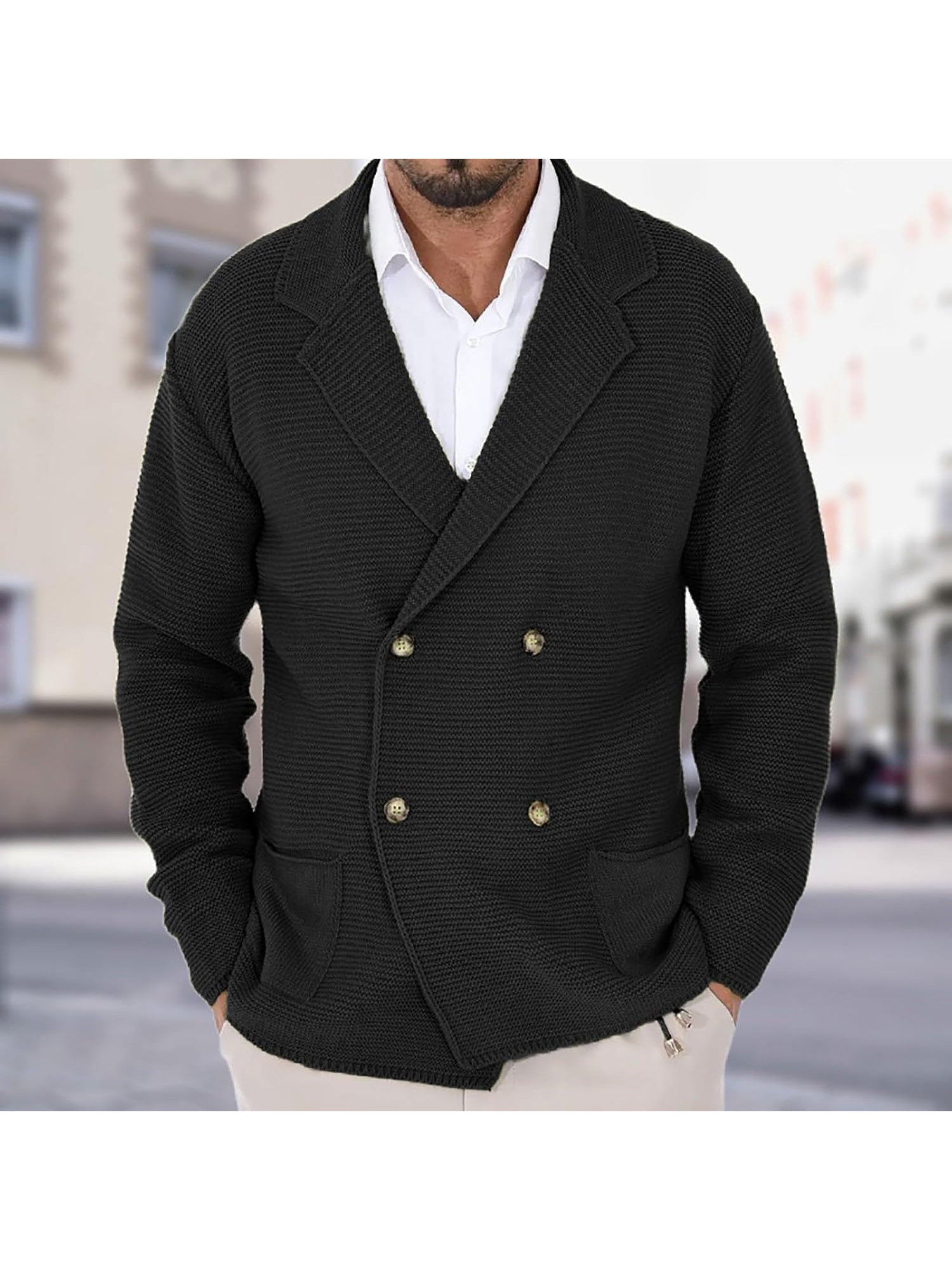 HARRISON OF CALIFORNIA | ELEGANT KNIT CARDIGAN FOR MEN