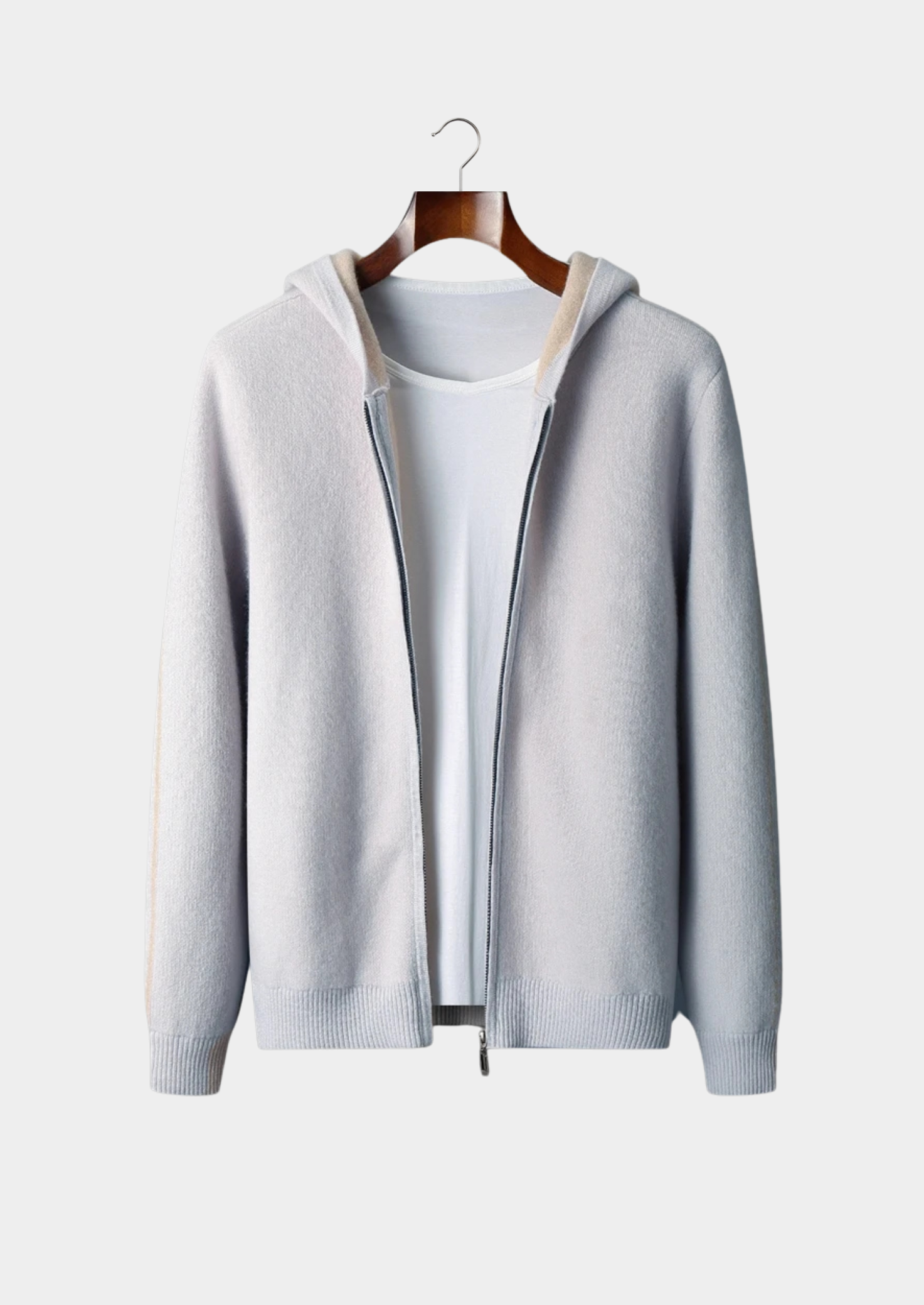 HARRISON OF CALIFORNIA | PREMIUM TWO-TONE ZIPPER HOODIE FOR MEN