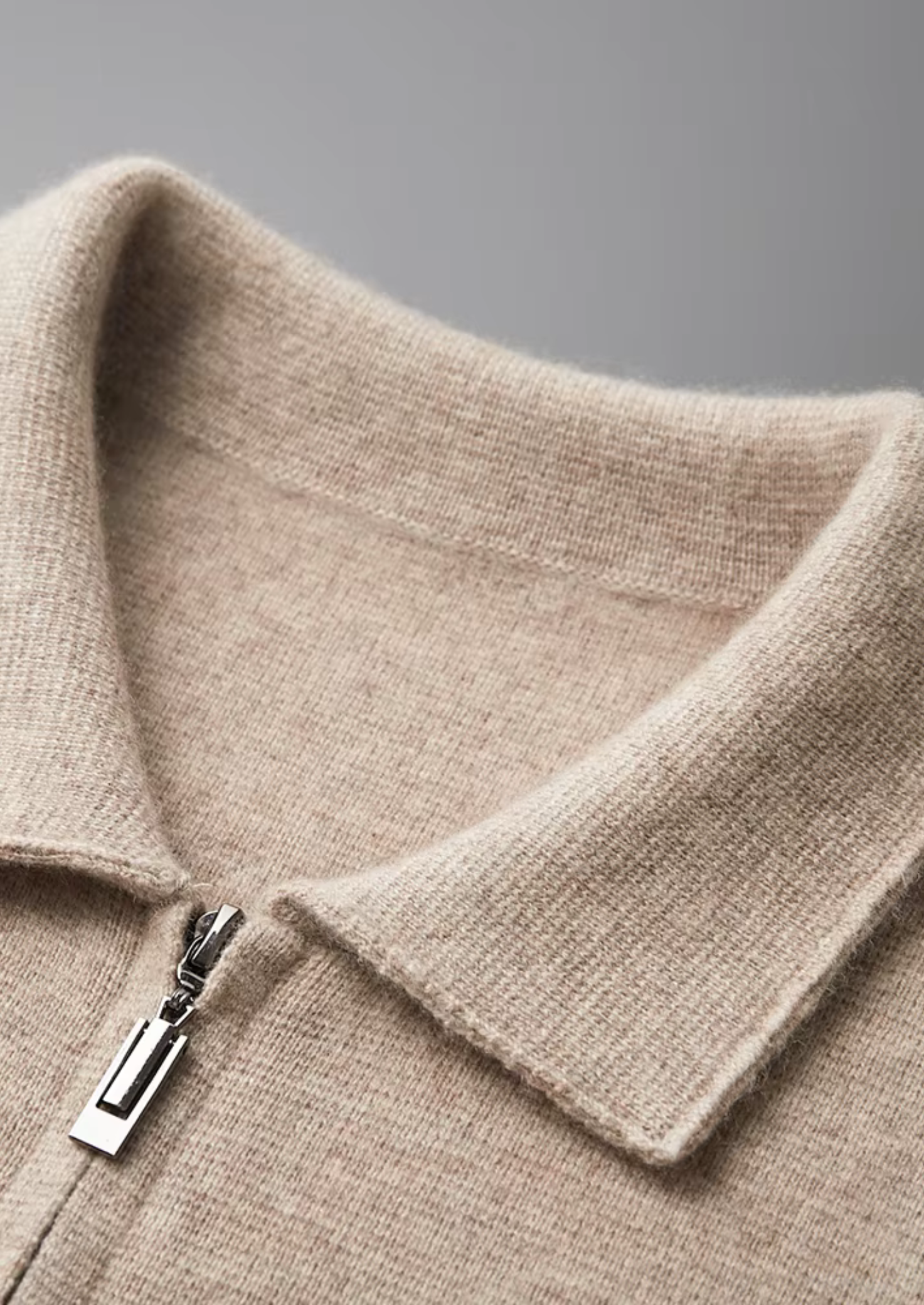 HARRISON OF CALIFORNIA | ZIP POLO CARDIGAN FOR MEN