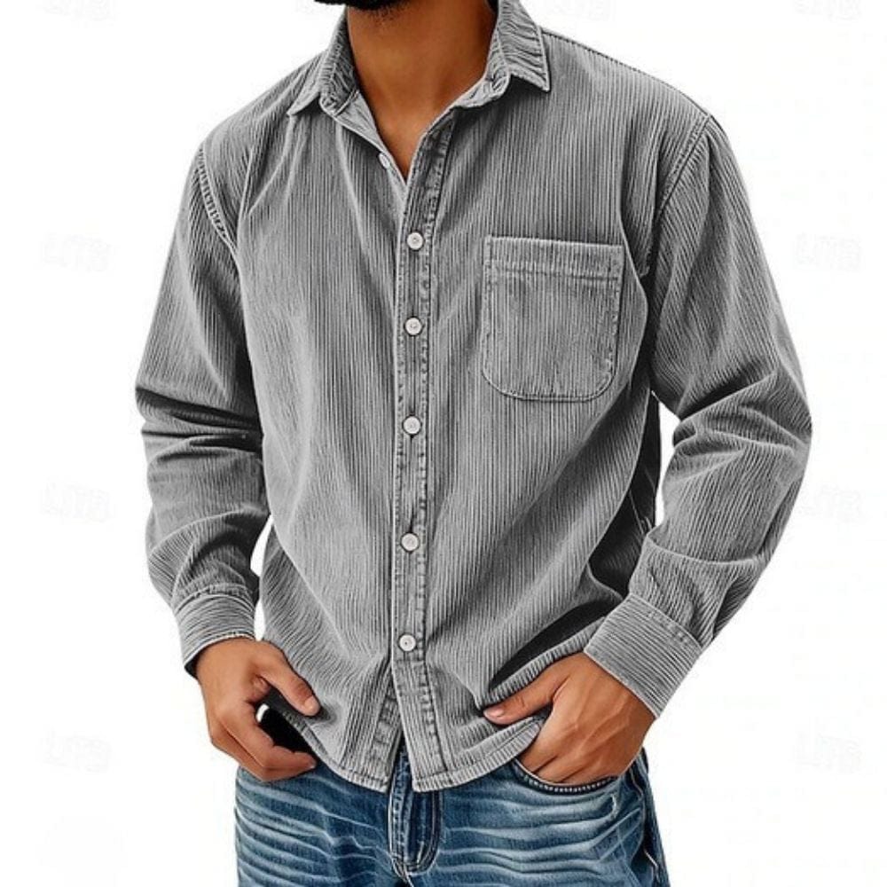 HARRISON OF CALIFORNIA | CORDUROY BUTTONED SHIRT FOR MEN
