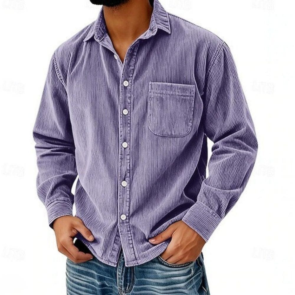 HARRISON OF CALIFORNIA | CORDUROY BUTTONED SHIRT FOR MEN