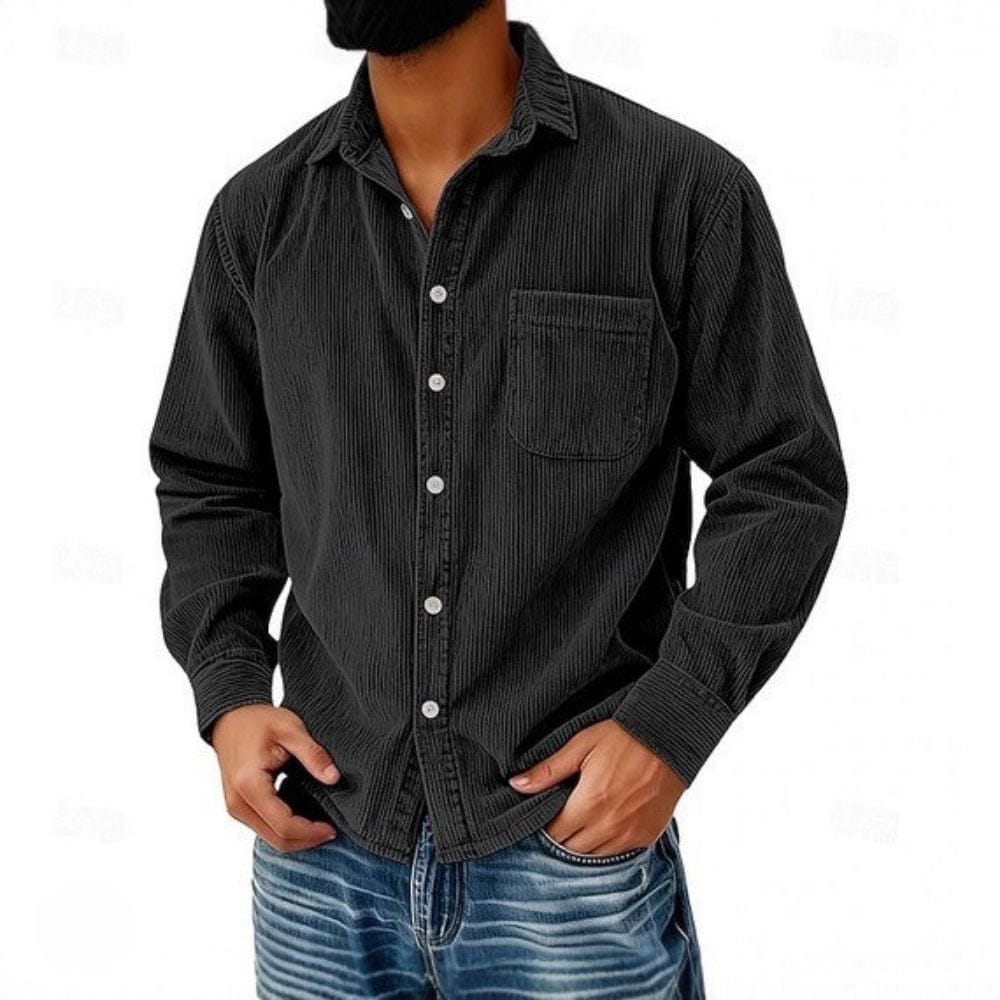 HARRISON OF CALIFORNIA | CORDUROY BUTTONED SHIRT FOR MEN