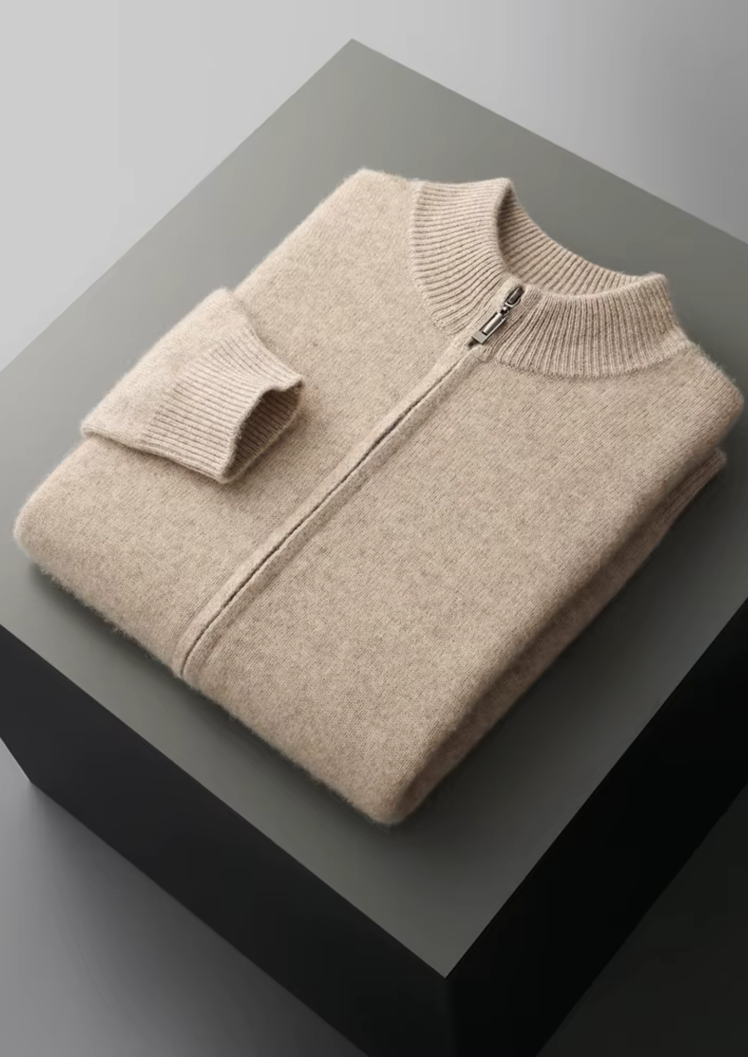 HARRISON OF CALIFORNIA | ZIPPER CARDIGAN FOR MEN