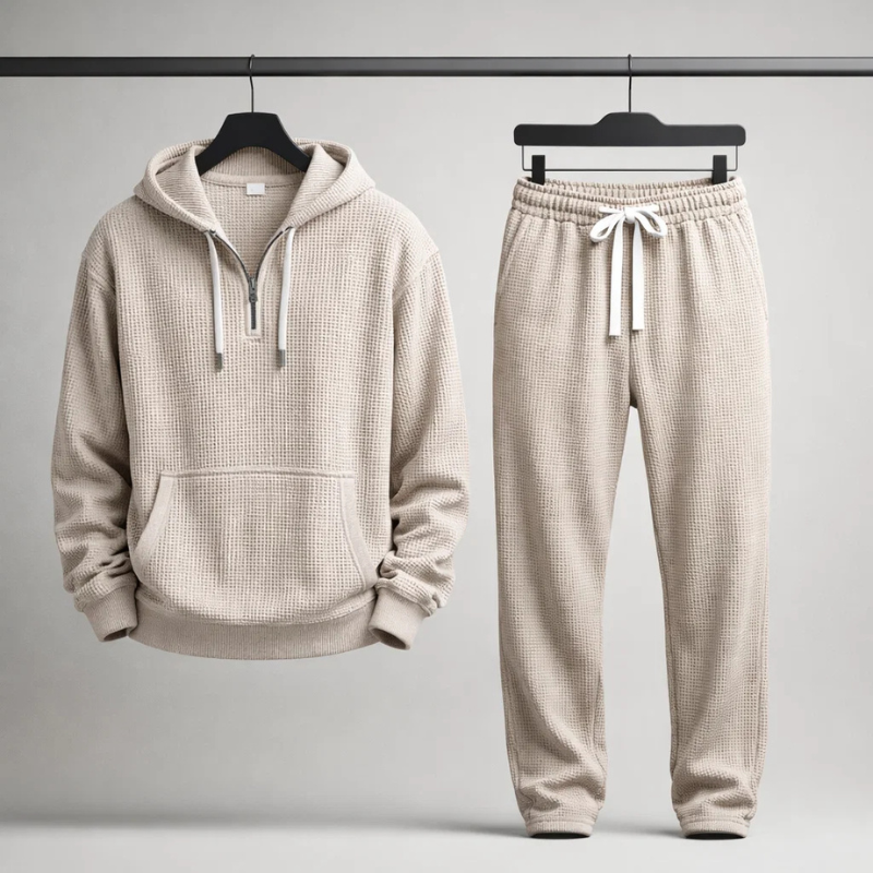 HARRISON OF CALIFORNIA | WAFFLE KNIT SET FOR MEN