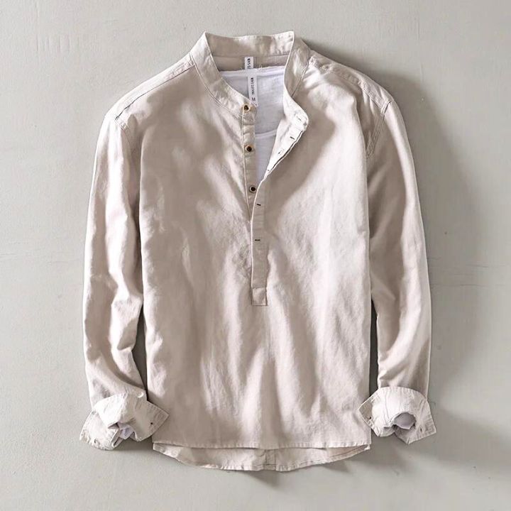 HARRISON OF CALIFORNIA | MINIMALIST LINEN SHIRT FOR MEN