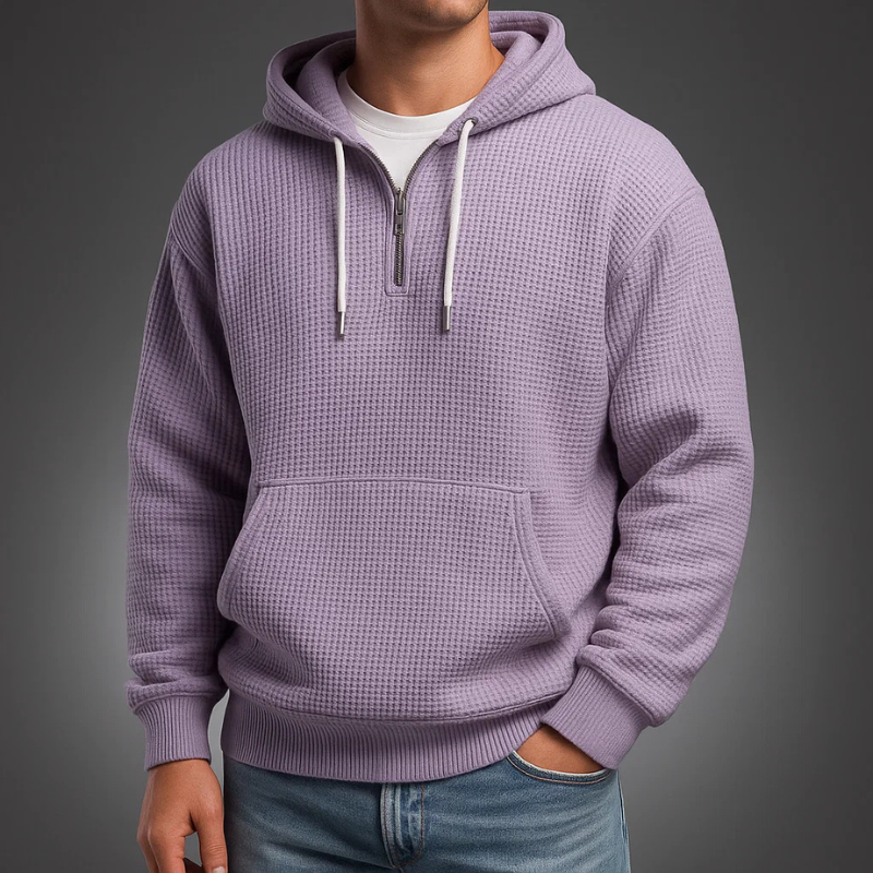 HARRISON OF CALIFORNIA | WAFFLE KNIT HOODIE FOR MEN