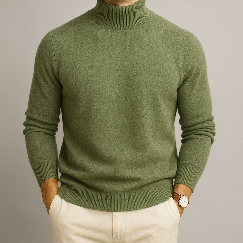 HARRISON OF CALIFORNIA | HIGH COLLAR SWEATER FOR MEN