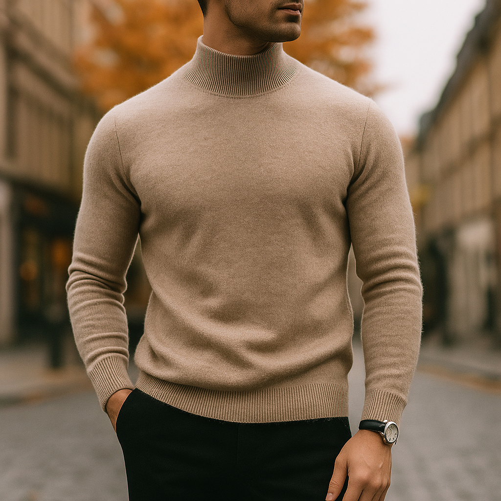 HARRISON OF CALIFORNIA | HALF-COLLAR SWEATER FOR MEN