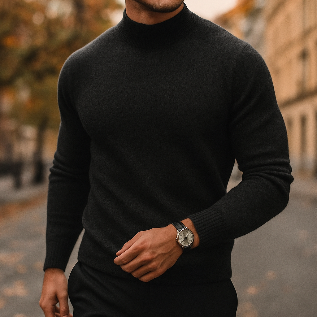 HARRISON OF CALIFORNIA | HALF-COLLAR SWEATER FOR MEN