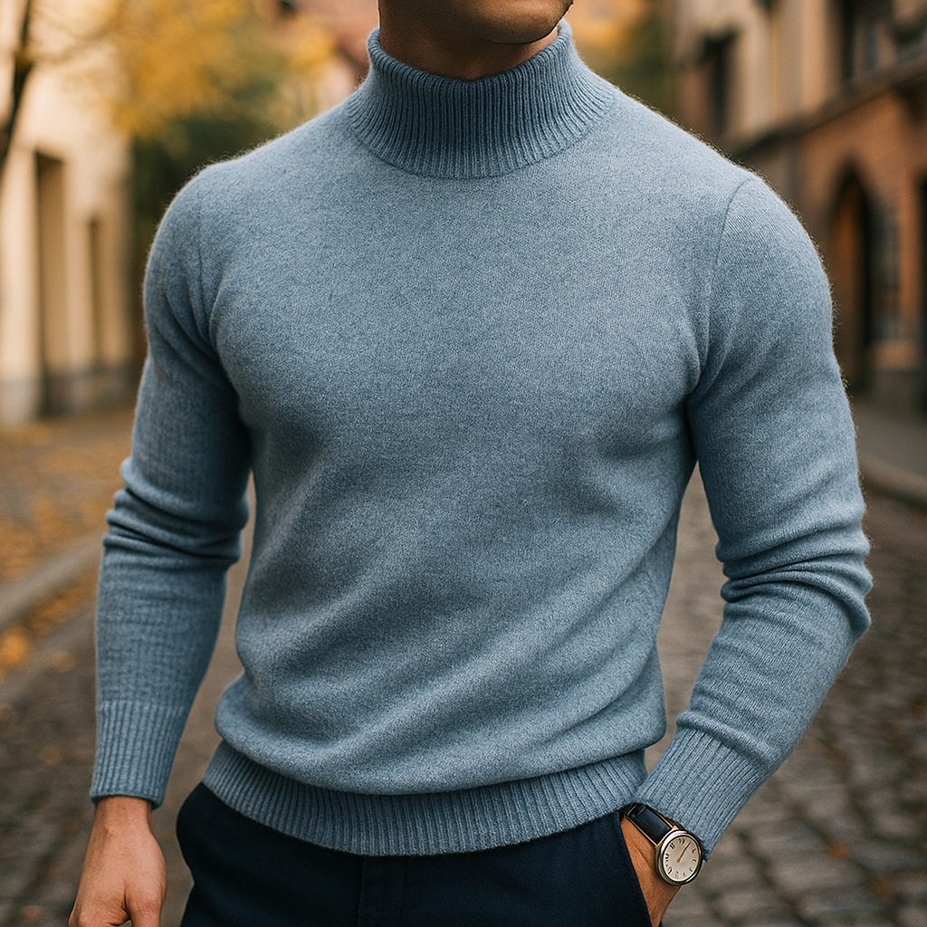 HARRISON OF CALIFORNIA | HALF-COLLAR SWEATER FOR MEN