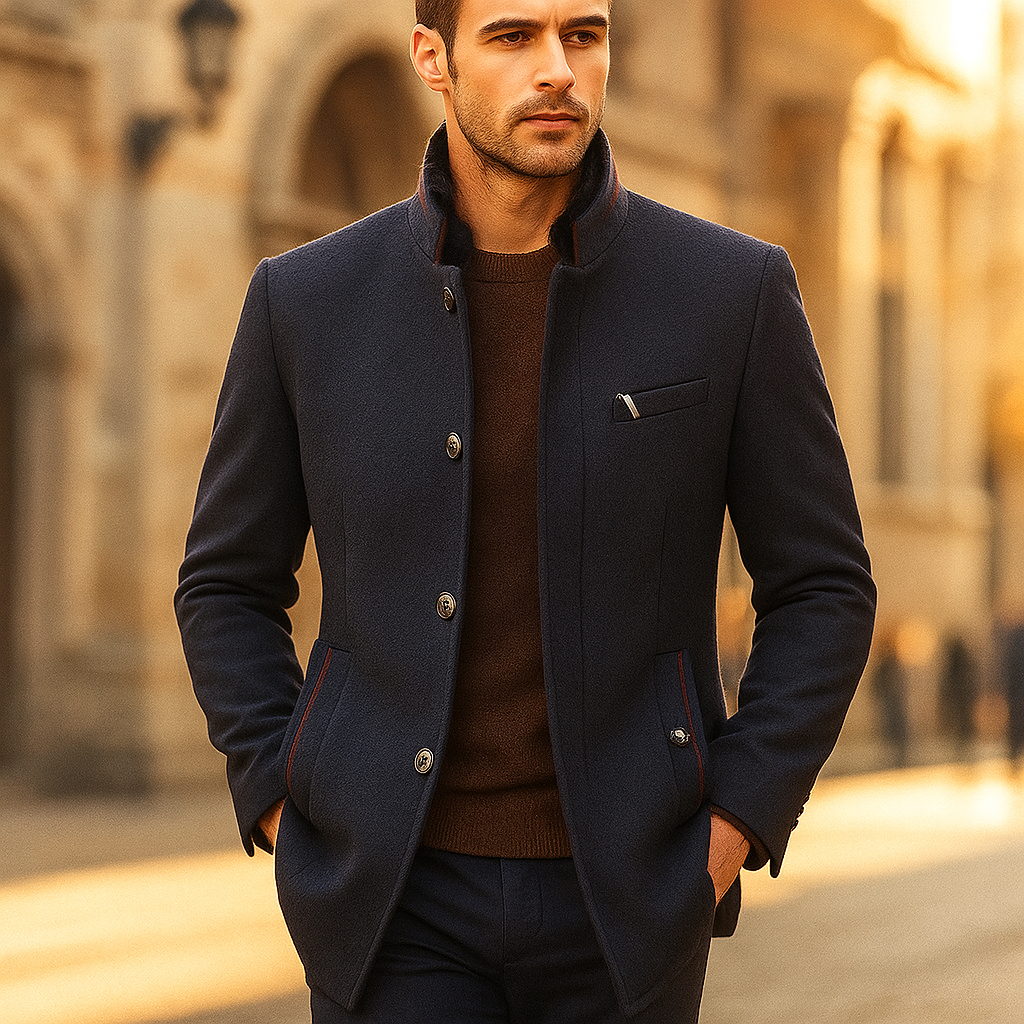 HARRISON OF CALIFORNIA | WOOL BLEND COAT FOR MEN