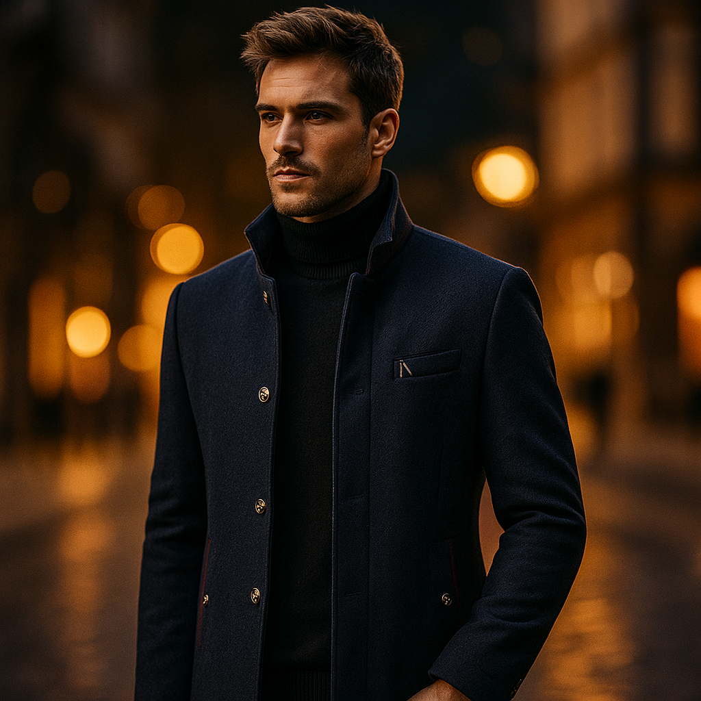 HARRISON OF CALIFORNIA | WOOL BLEND COAT FOR MEN