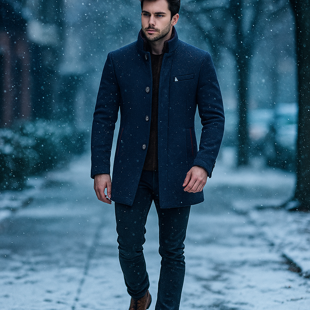 HARRISON OF CALIFORNIA | WOOL BLEND COAT FOR MEN