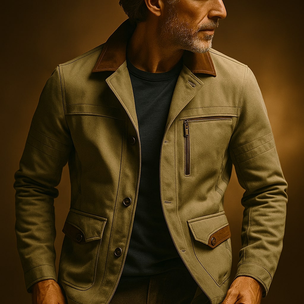 HARRISON OF CALIFORNIA | TWILL FIELD JACKET FOR MEN
