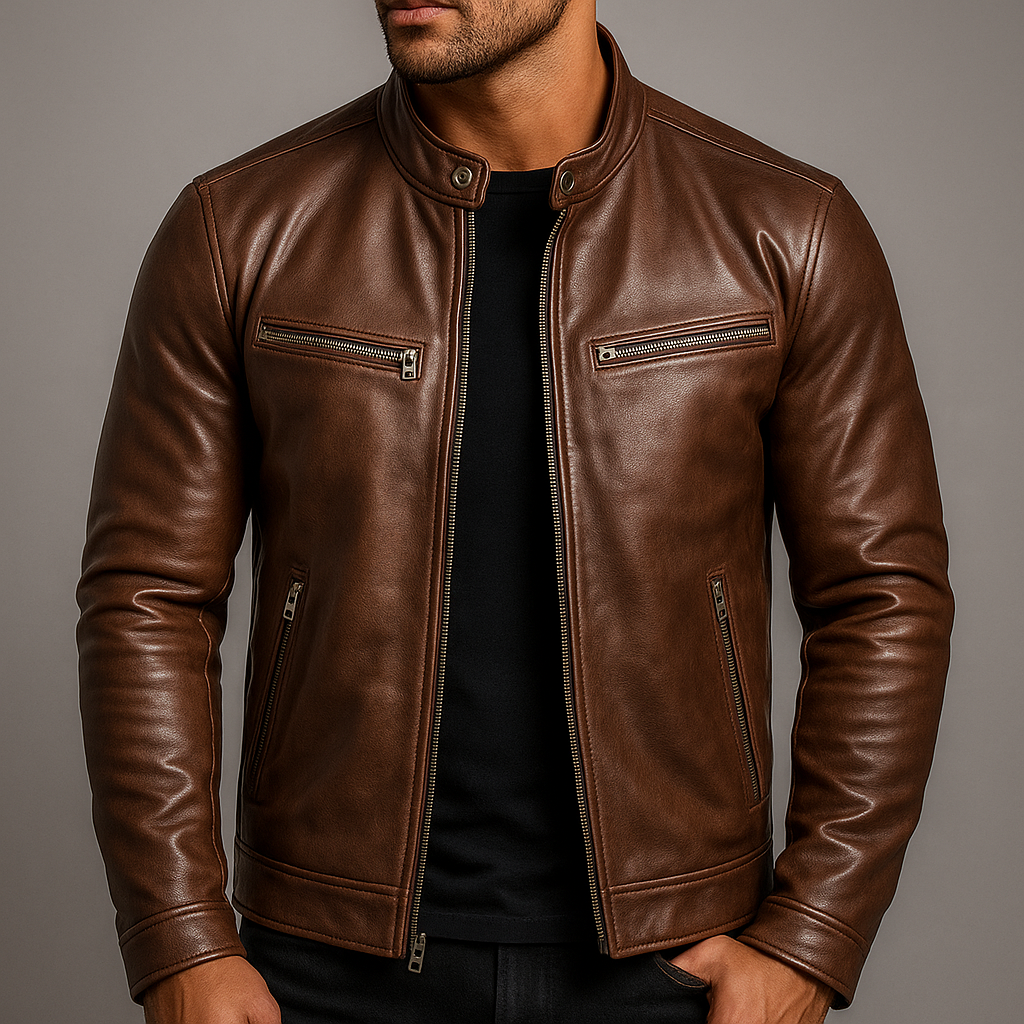 HARRISON OF CALIFORNIA | CLASSIC AND ELEGANT ZIP-UP JACKET FOR MEN
