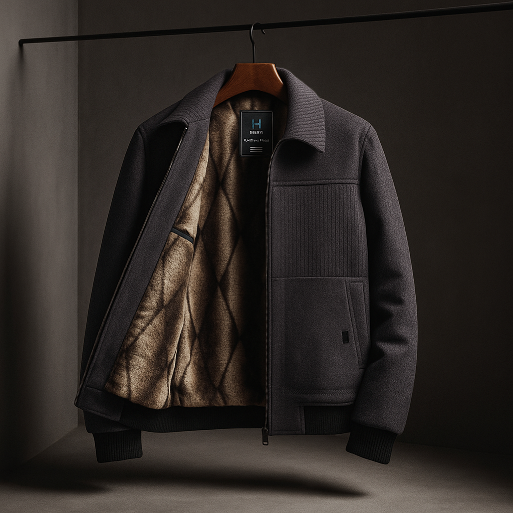 HARRISON OF CALIFORNIA | TEXTURED ZIP-UP JACKET FOR MEN