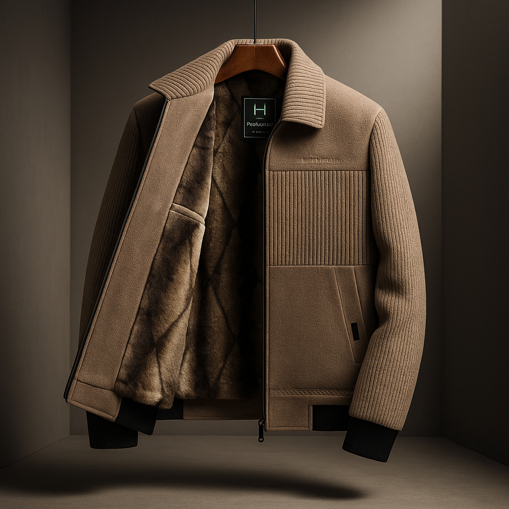 HARRISON OF CALIFORNIA | TEXTURED ZIP-UP JACKET FOR MEN