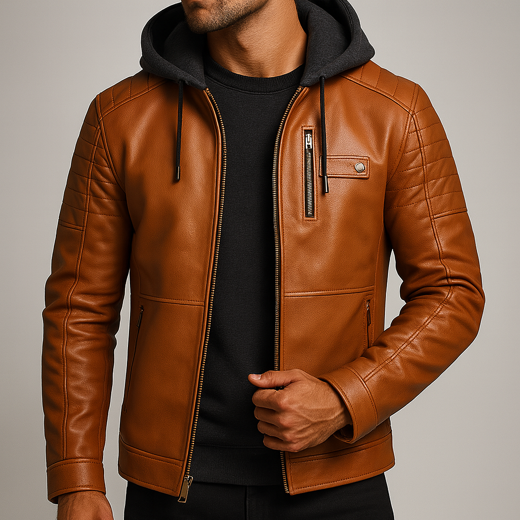 HARRISON OF CALIFORNIA | ELEGANT AND REFINED HOODED JACKET FOR MEN