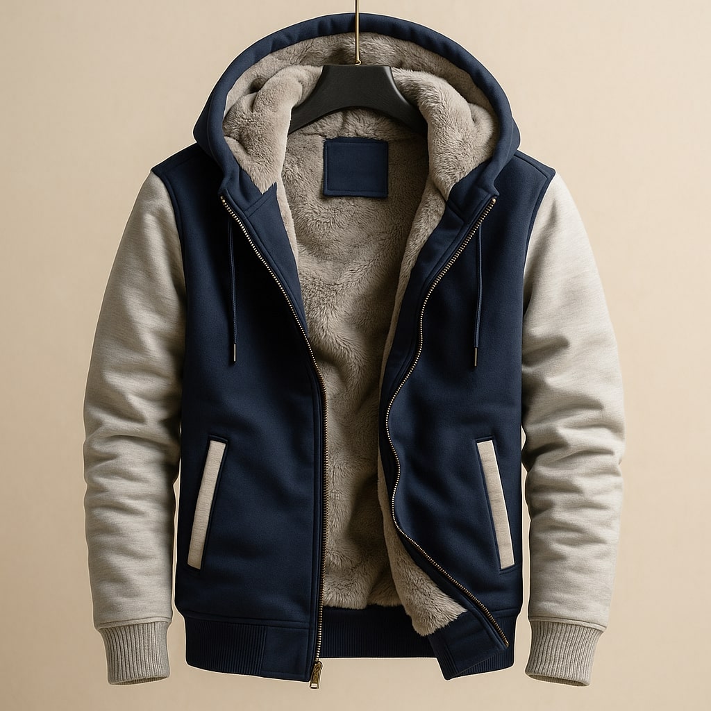 HARRISON OF CALIFORNIA | DOUBLE-LAYERED HOODED JACKET FOR MEN