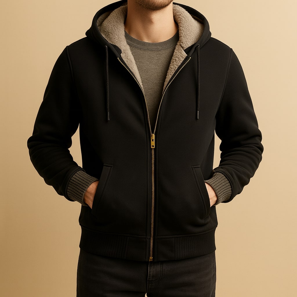 HARRISON OF CALIFORNIA | DOUBLE-LAYERED HOODED JACKET FOR MEN