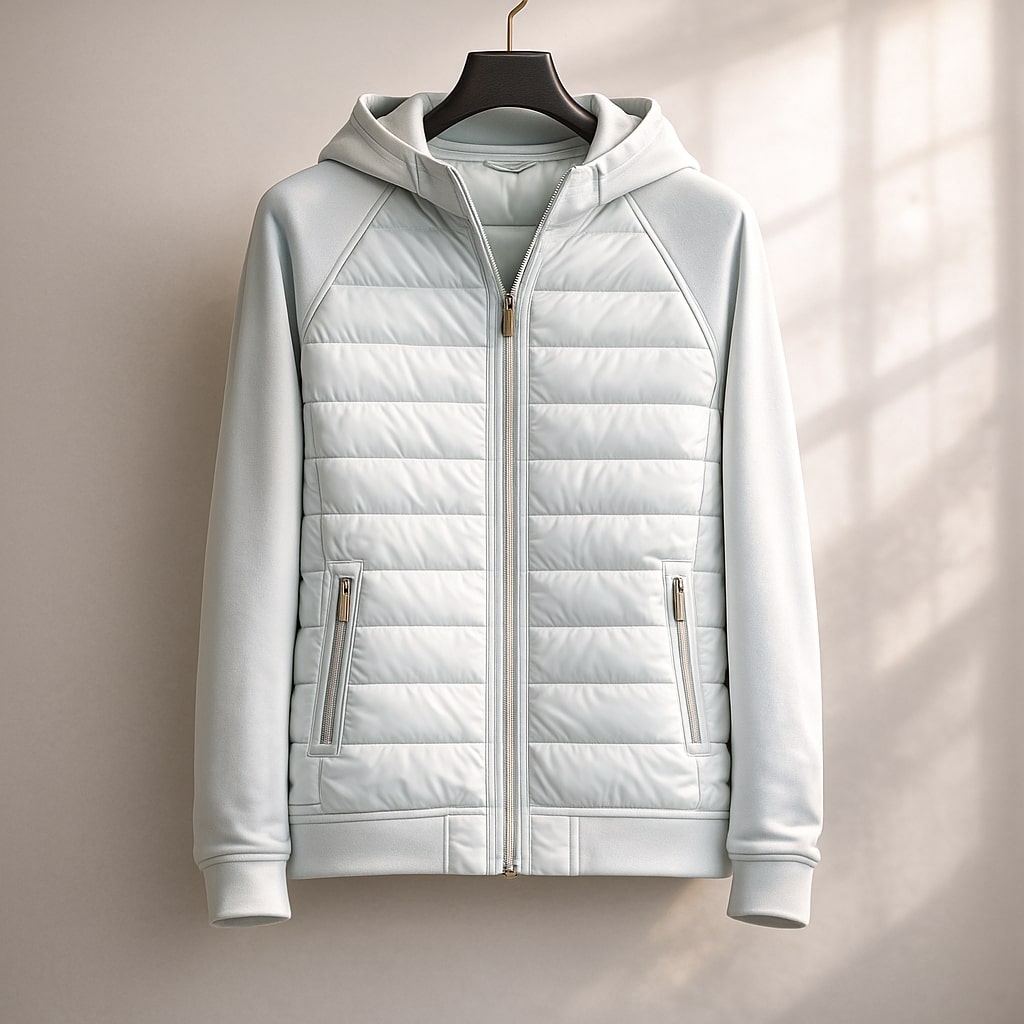 HARRISON OF CALIFORNIA | QUILTED ZIP HOODIE FOR MEN