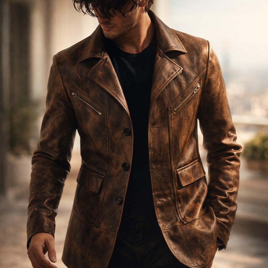 HARRISON OF CALIFORNIA | STRUCTURED PANEL JACKET FOR MEN