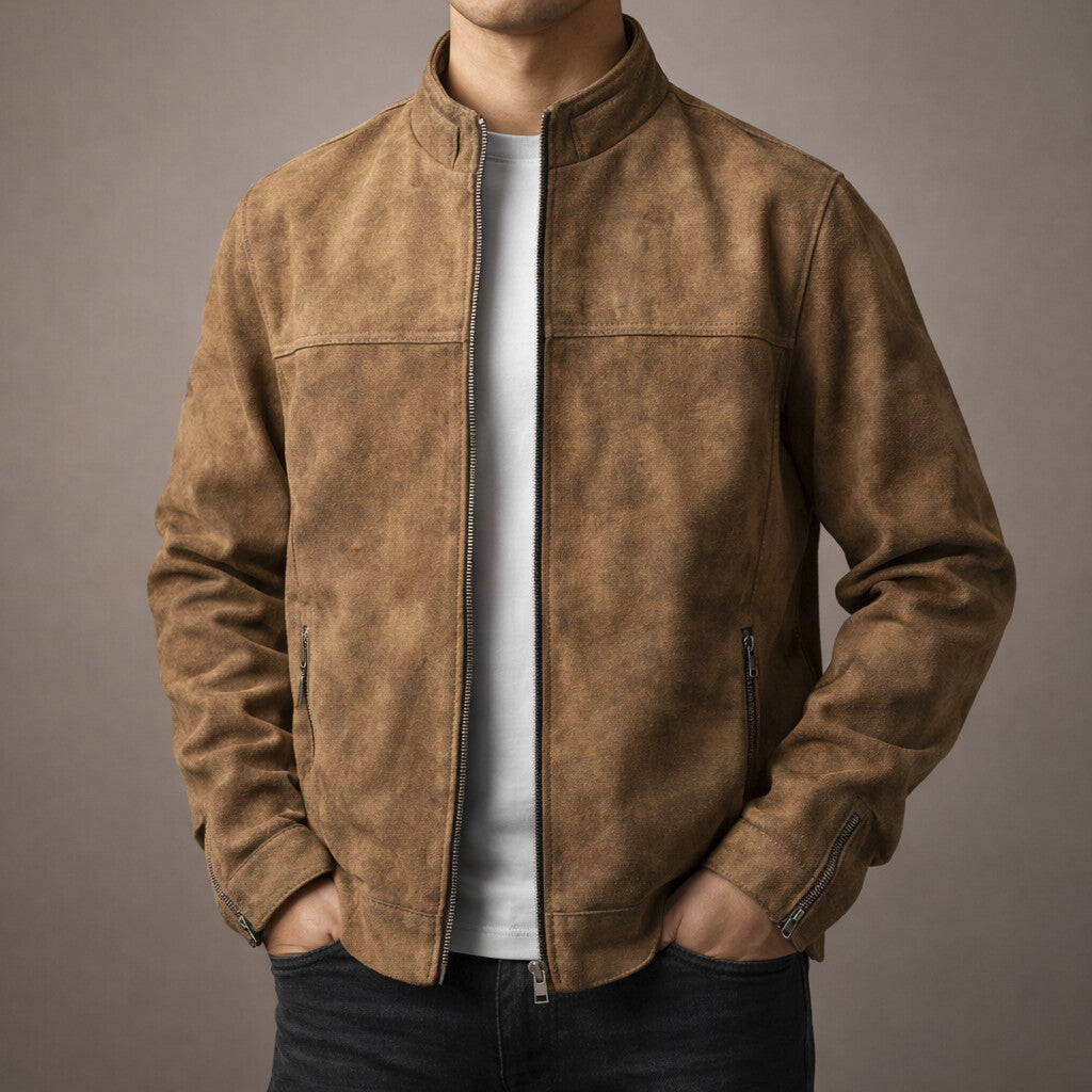 HARRISON OF CALIFORNIA | SLIM FIT MOTORCYCLE JACKET FOR MEN