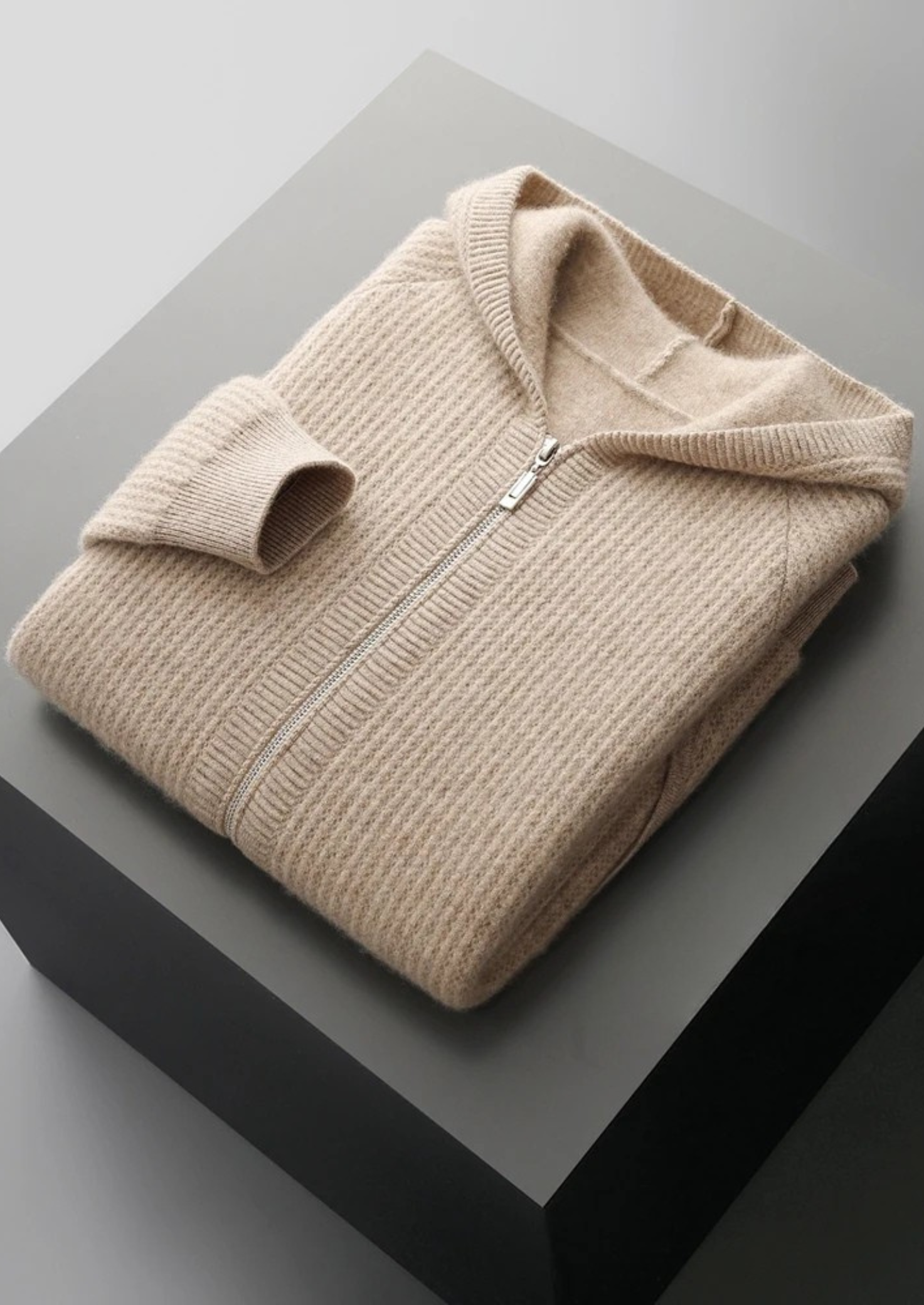 HARRISON OF CALIFORNIA | RIBBED ZIPPER VEST FOR MEN