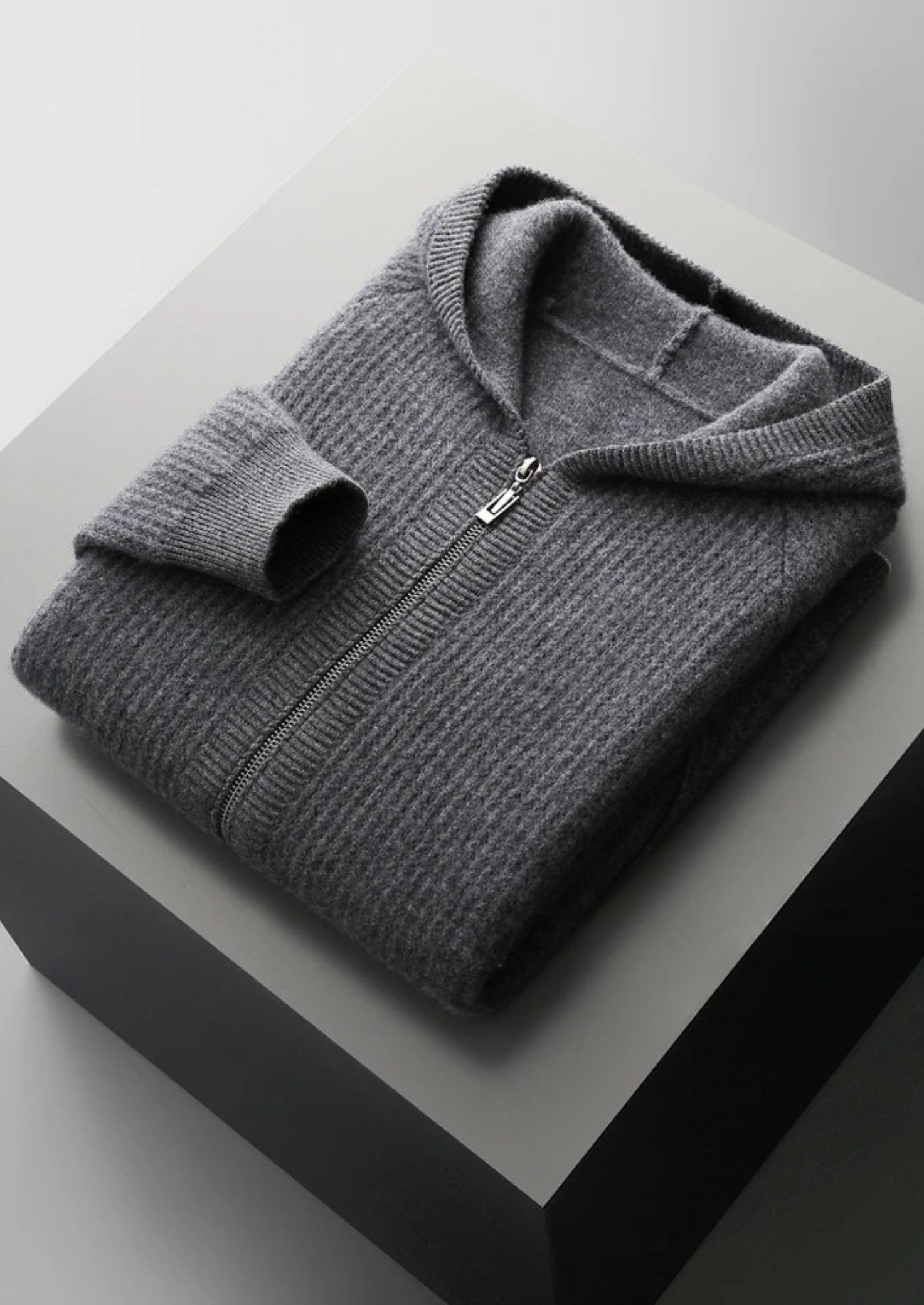 HARRISON OF CALIFORNIA | RIBBED ZIPPER VEST FOR MEN