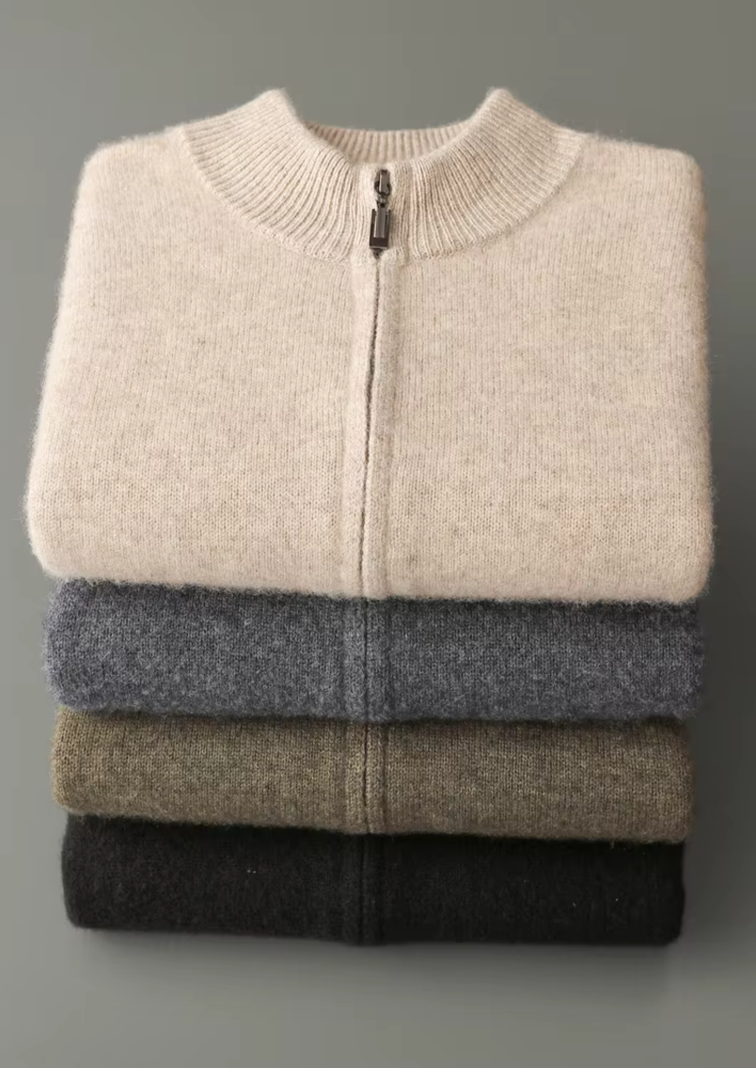 HARRISON OF CALIFORNIA | ZIPPER CARDIGAN FOR MEN