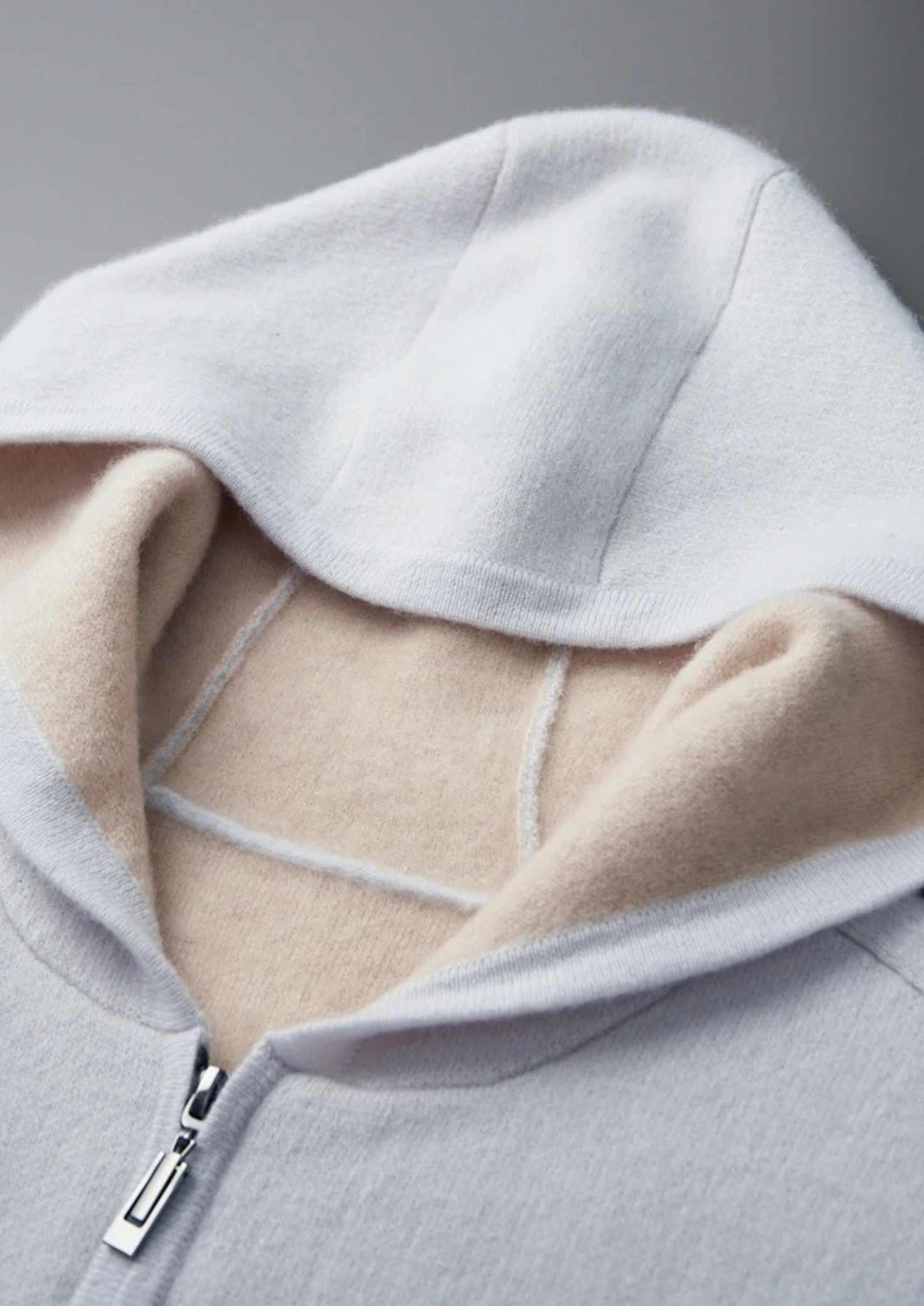 HARRISON OF CALIFORNIA | PREMIUM TWO-TONE ZIPPER HOODIE FOR MEN