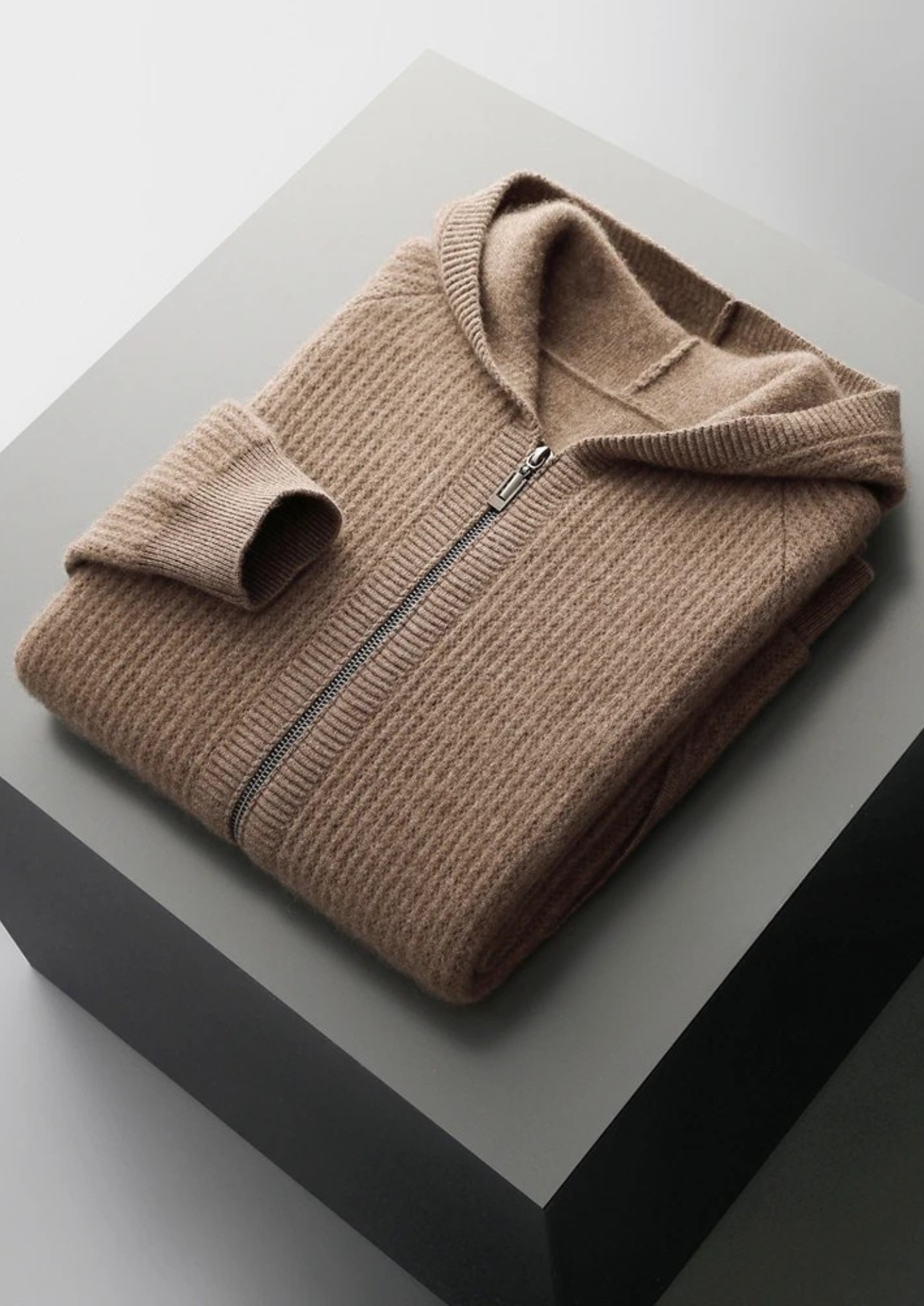 HARRISON OF CALIFORNIA | RIBBED ZIPPER VEST FOR MEN