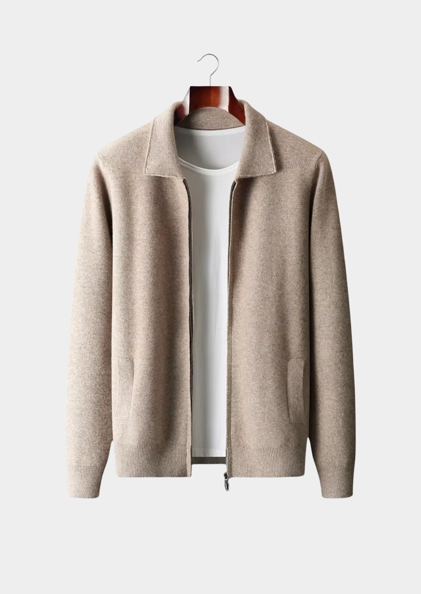 HARRISON OF CALIFORNIA | ZIP POLO CARDIGAN FOR MEN