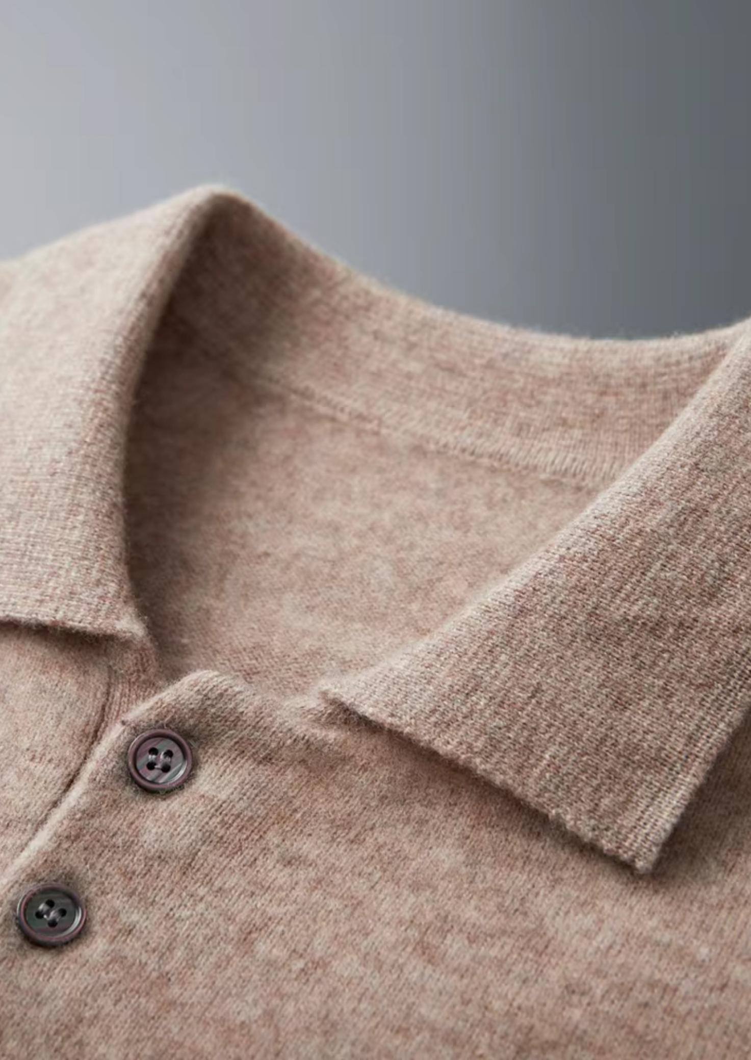 HARRISON OF CALIFORNIA | CLASSIC LONG-SLEEVE POLO SHIRT FOR MEN
