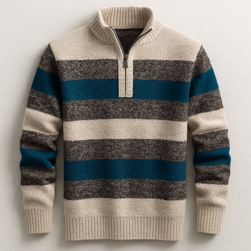 HARRISON OF CALIFORNIA | ELEGANT ZIP PULLOVER FOR MEN