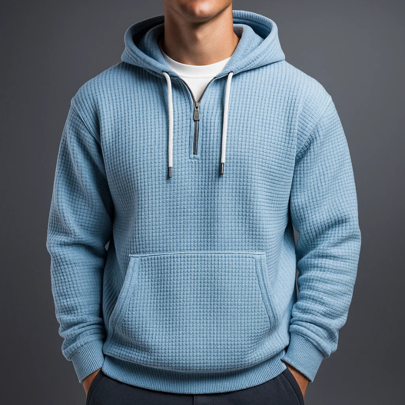 HARRISON OF CALIFORNIA | WAFFLE KNIT HOODIE FOR MEN