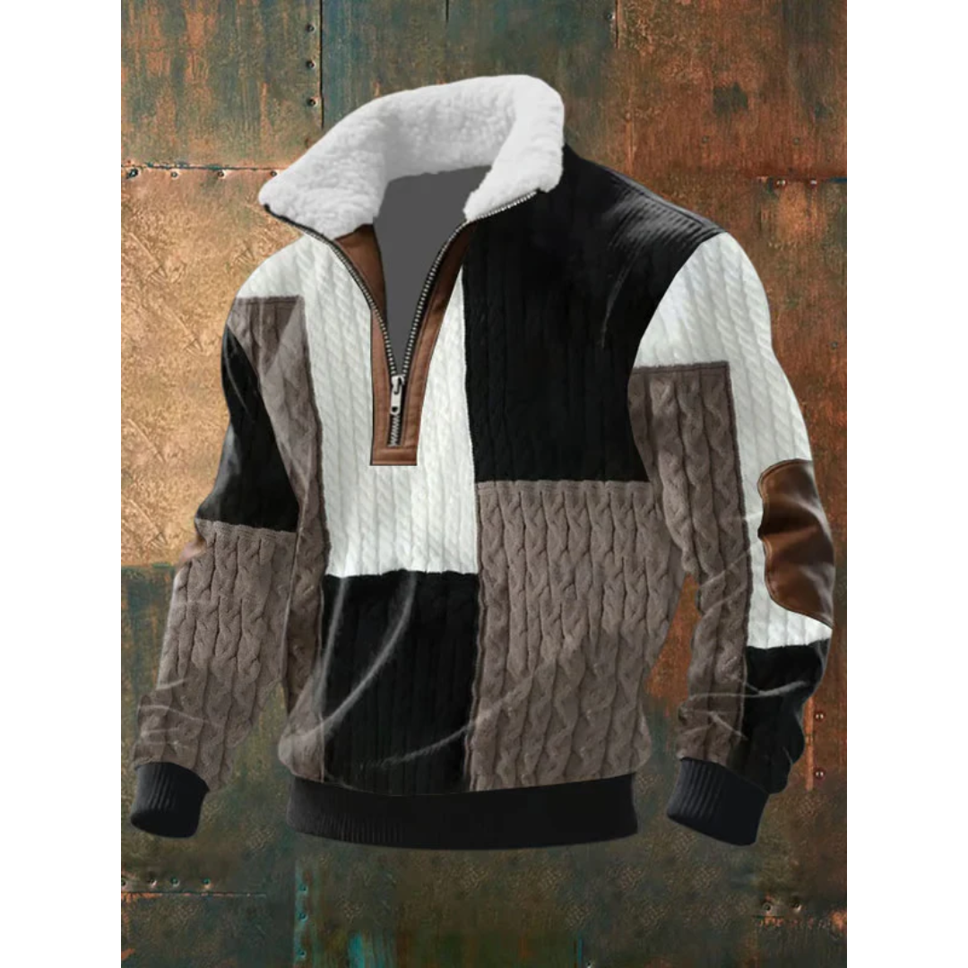 HARRISON OF CALIFORNIA | HIGH COLLAR FLEECE SWEATER