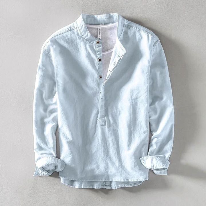 HARRISON OF CALIFORNIA | MINIMALIST LINEN SHIRT FOR MEN