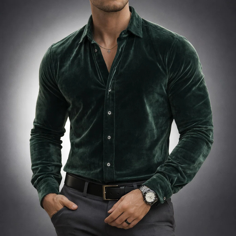HARRISON OF CALIFORNIA | VELVET SHIRT FOR MEN