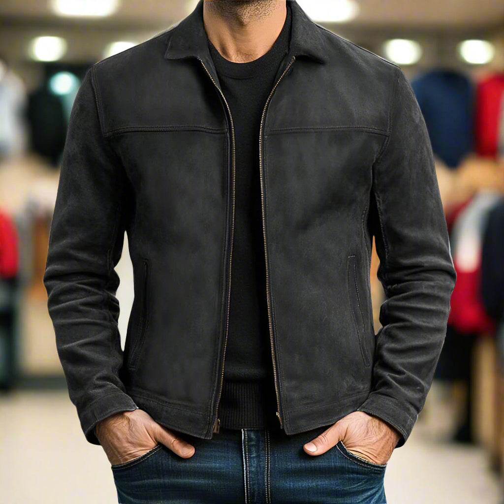 HARRISON OF CALIFORNIA | REFINED ZIPPERED JACKET FOR MEN