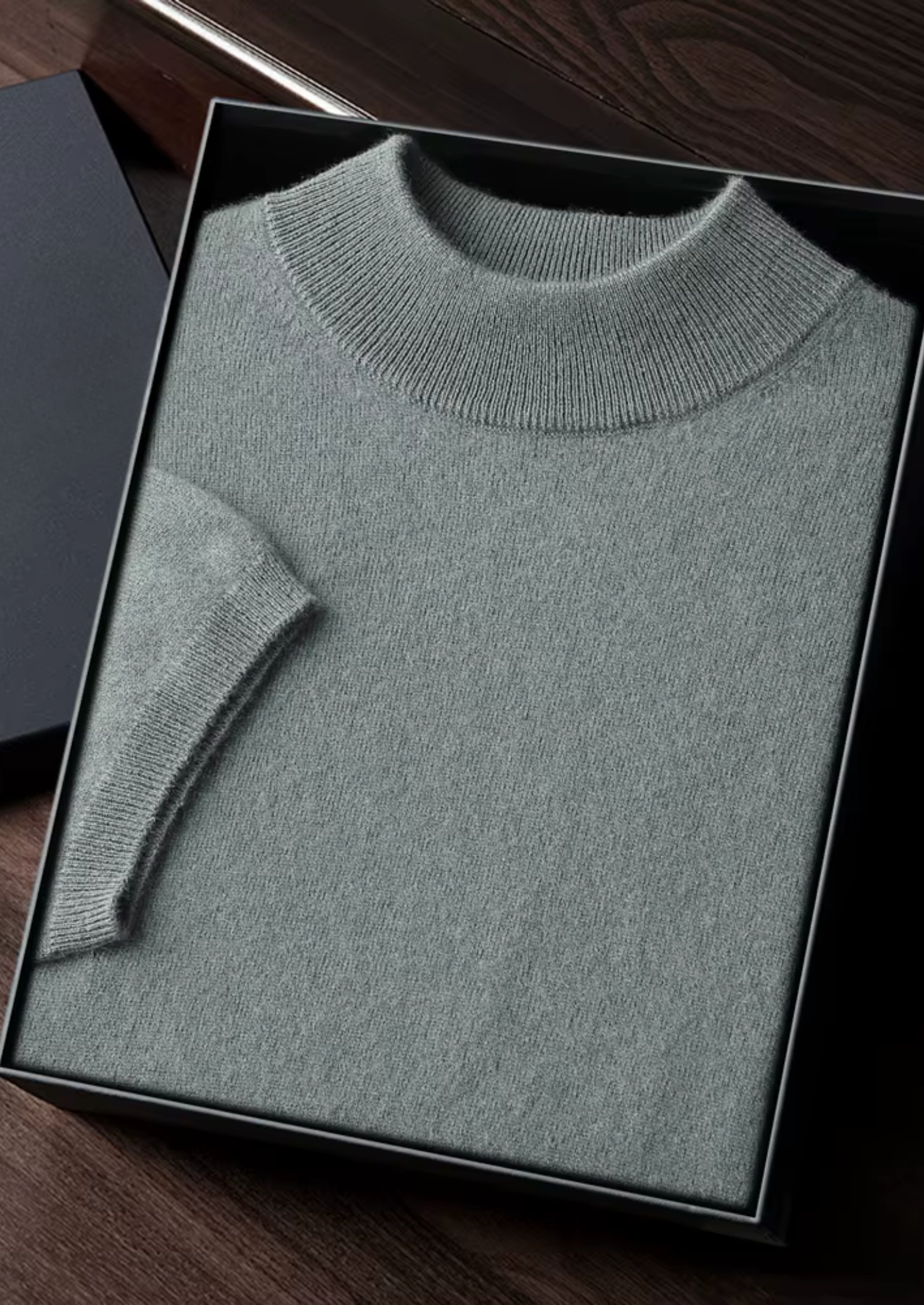 HARRISON OF CALIFORNIA | PREMIUM MOCK NECK T-SHIRT FOR MEN