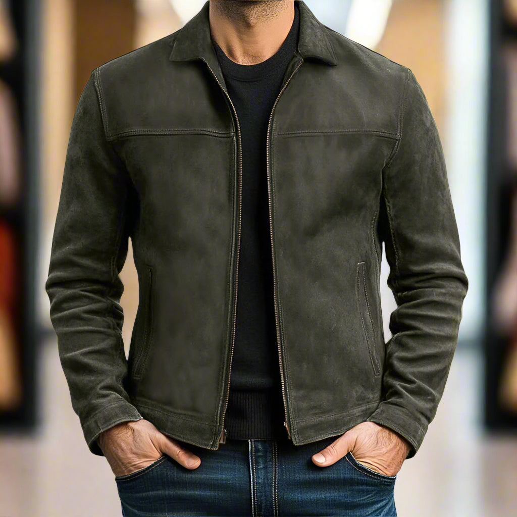 HARRISON OF CALIFORNIA | REFINED ZIPPERED JACKET FOR MEN