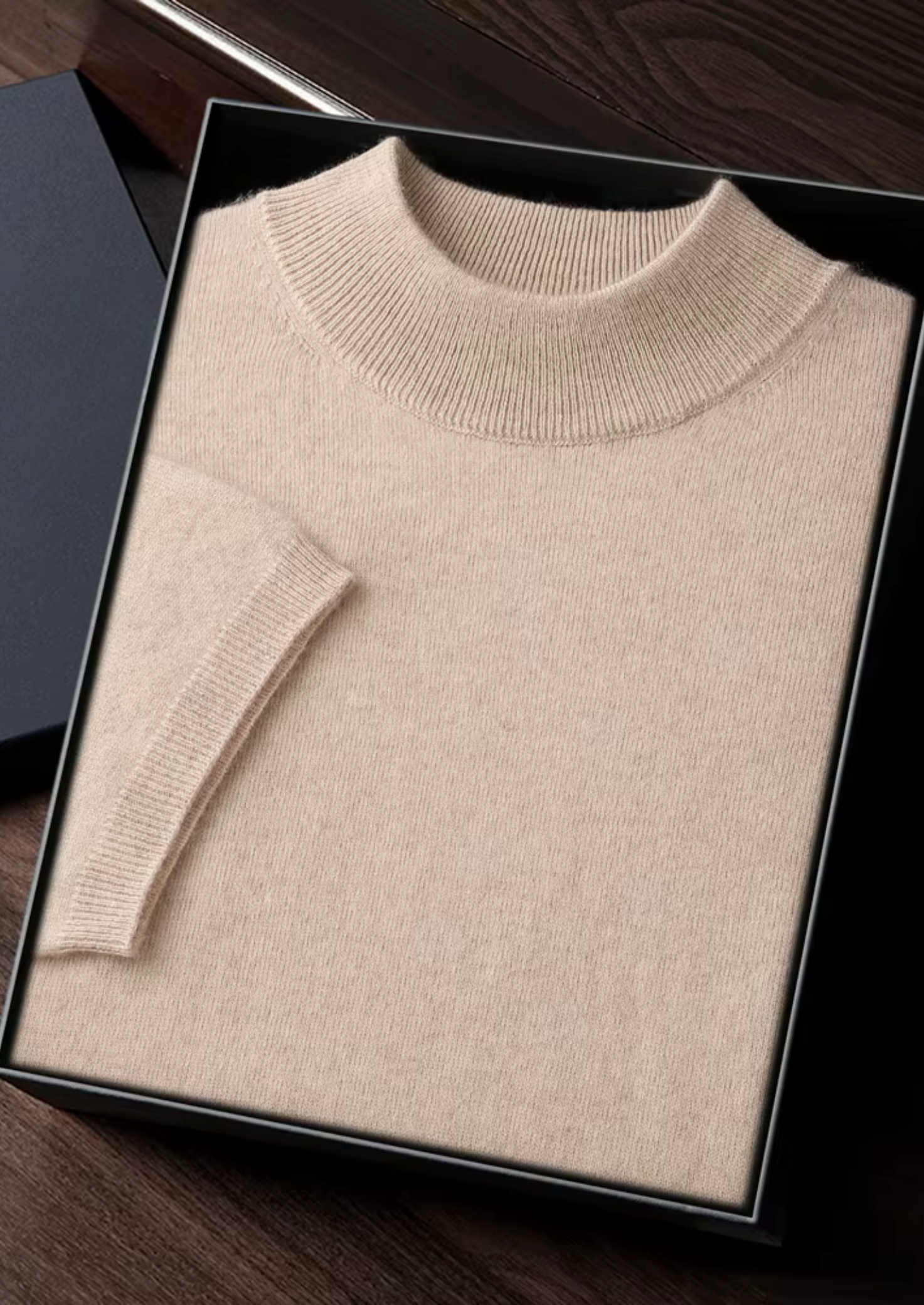 HARRISON OF CALIFORNIA | PREMIUM MOCK NECK T-SHIRT FOR MEN