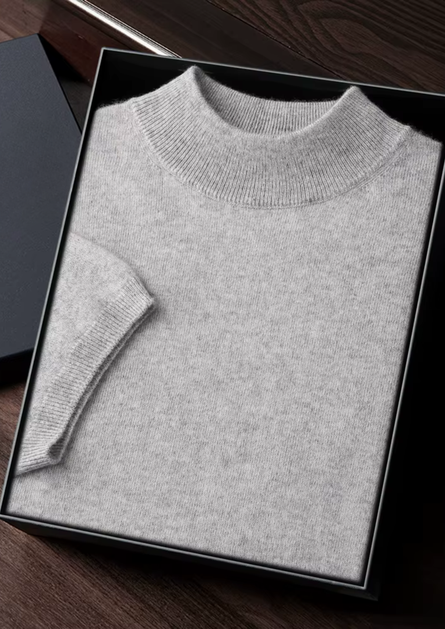 HARRISON OF CALIFORNIA | PREMIUM MOCK NECK T-SHIRT FOR MEN
