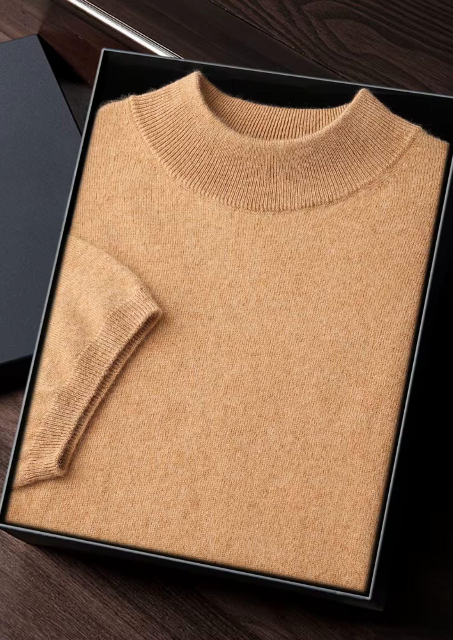 HARRISON OF CALIFORNIA | PREMIUM MOCK NECK T-SHIRT FOR MEN