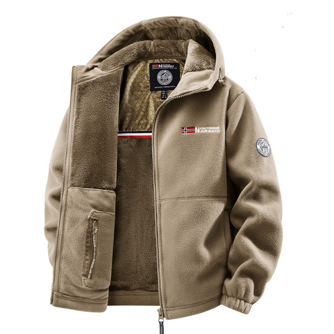 HARRISON OF CALIFORNIA | INSULATED FLEECE BOMBER JACKET FOR MEN